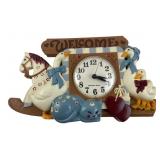 Burwood Products Welcome Wall Clock