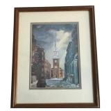 Earl Gross Old North Church Boston Framed Print
