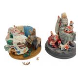 1998 Norman Rockwell Santa Figurines