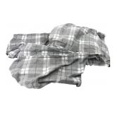 London Fog Twin Sheet Set - Plaid Cotton