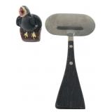 Kitchenware Lot: Ceramic Bird & Cheese Slicer