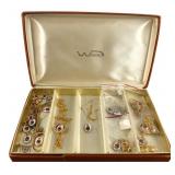 Mixed Lot Thiel Signed Poppy Jewelry Welling Box