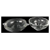 Mikasa Walther Crystal Glass Bowls, 10.5" and 7.5