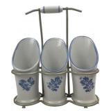 Pfaltzgraff Yorktowne Stoneware Utensil Holder Set