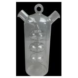 Clear Glass Multi-Chamber Bubbler