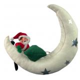 Annalee Santa Claus on Crescent Moon Decoration