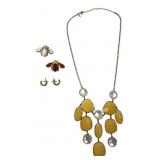 R.J. Graziano Jewelry Lot Necklace Pins Earrings