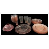 Arcoroc France Pink Rosaline Glassware 25 Pc
