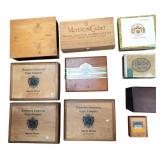 Mixed Lot of Assorted Cigar Boxes