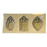 Bombay Set of 3 Antique Silver-Brushed Frames
