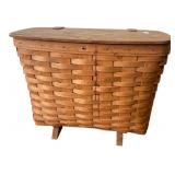 Longaberger Woven Basket with Wooden Lid