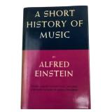Alfred Einstein A Short History of Music Book