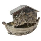 Silver-Tone Metal Noah