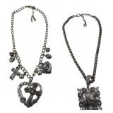 Two Western Style Rhinestone Necklaces