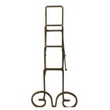 Gold Tone Metal Tiered Display Easel Stand
