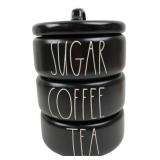 Rae Dunn 3-Tier Ceramic Stacking Canister Set