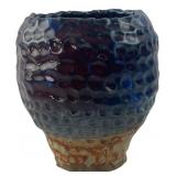 Amy Gallagher Signed Dimpled Stoneware Vessel