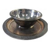 Reed & Barton Silverplate Bowl & Underplate