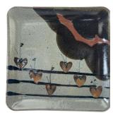 Freimarck Stoneware Square Plate with Hearts