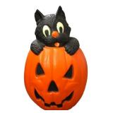 TPI 1994 Cat in Pumpkin Halloween Blow Mold