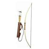 Archery Set: 65" Longbow, 12 Arrows & Quiver