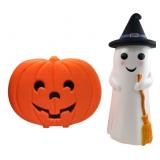 Walgreen Co. Light Up Ghost & Pumpkin