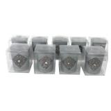 10 Marketing Results Ltd Grey Candle Holders
