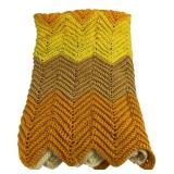 Handmade Chevron Crochet Throw Blanket