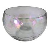 West Virginia Glass Iridescent Punch Bowl