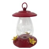 Red Plastic Hummingbird Feeder