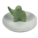Greenbrier Ceramic Elephant Trinket Tray