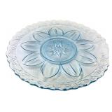 Princess House Capri 10" Ice Blue Sandwich Plate