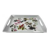 Bird & Botanical Motif Serving Tray