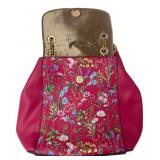 IMAN Pink Floral Faux Leather Handbag