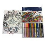 Bianyo Markers & Astrology Coloring Book