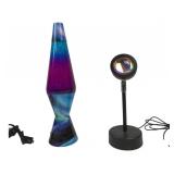 Motion Glitter Lamp & Sunset Projection Lamp