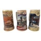 Miller Brewing Co. Collectible Steins Lot of 3