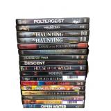 Box Lot of 17 Horror & Thriller DVDs