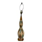 MCM Textured Ceramic Table Lamp