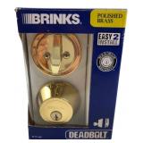 Brinks Polished Brass Deadbolt Lock 2717-105