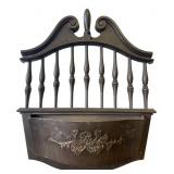 Faux Wood Wall Letter Holder 16.5x13.75"