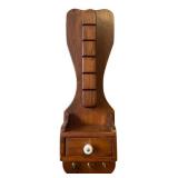 Vintage Wooden Wall Organizer Rack