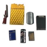 Zippo & Assorted Novelty Lighters Lot