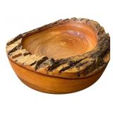 Live Edge Turned Wood Bowl