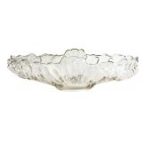 Clear Pressed Glass Scalloped Centerpiece Bowl