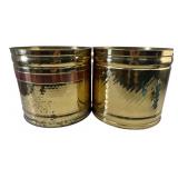 Pair of Bristol Brass 12.25" Planters