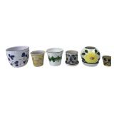 Mixed Lot of 6 European Ceramic Planters