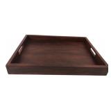 Dark Wood Rectangular Serving Tray
