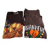 Lot of 3 Thanksgiving Graphic T-Shirts