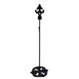 Cast Iron Fleur-de-Lis Display Stand, 23 in